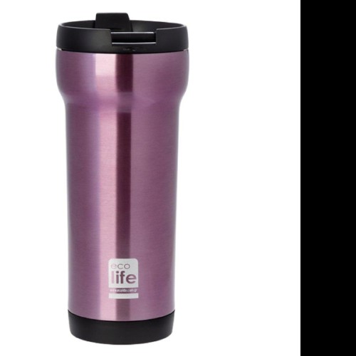 ECOLIFE Ανοξείδωτος θερμός για ροφήματα Purple Coffee thermos 420ml  -  33-BO-4005