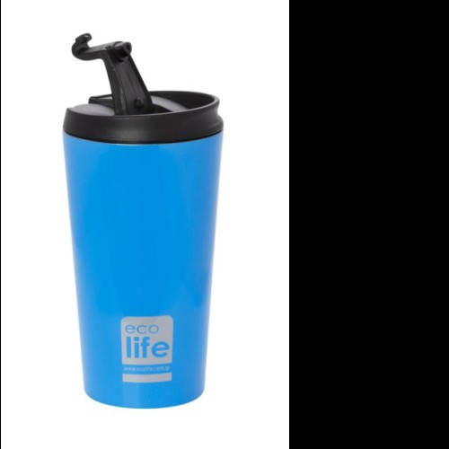 ECOLIFE Ανοξείδωτος θερμός για ροφήματα  και Coffee thermos Sky Blue 370ml   33-BO-4012