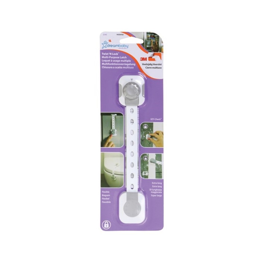 Dreambaby Ασφάλεια  Ντουλαπιών & Συρταριών Multi Lock White / Grey