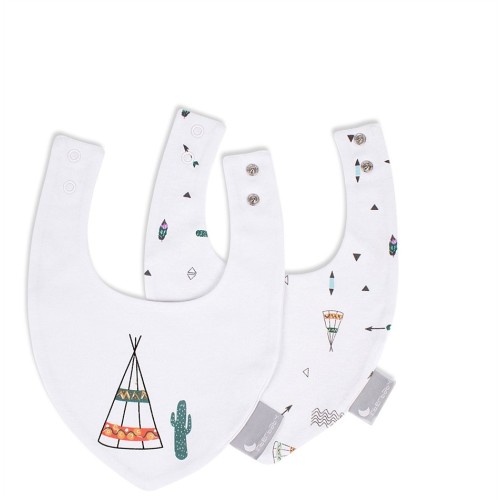 INTERBABY ΣΑΛΙΑΡΑ  SET 2 τεμ BANDANA CABANAS WHITE 00321W