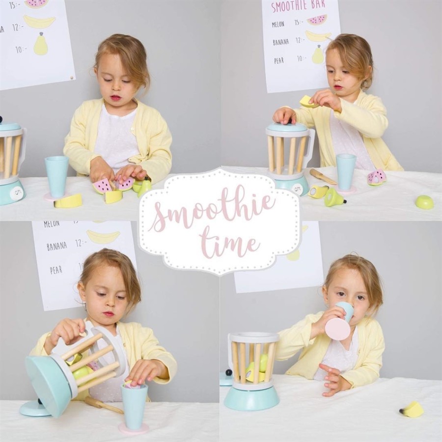 Jabadabado  Ξύλινο μπλέντερ για Smoothies  6τμχ  JB-W7119
