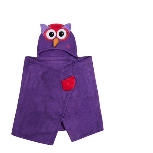 Zoocchini παιδική μπουρνουζοπετσέτα KIDS TOWEL Olive the Owl  ZOO2008