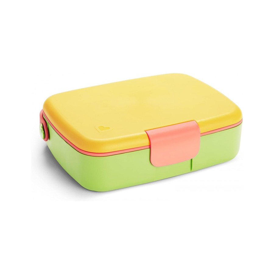 Munchkin Φαγητοδοχείο Lunchboxes  BENTO BOX YELLOW/PINK 12531