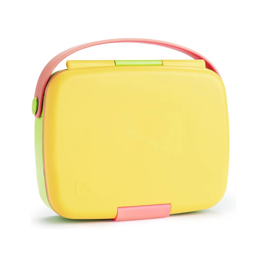 Munchkin Φαγητοδοχείο Lunchboxes  BENTO BOX YELLOW/PINK 12531