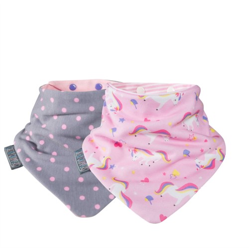 Cheeky Chompers Σαλιάρα Μπαντάνα UNICORN & DOTS NECKERBIB 88412