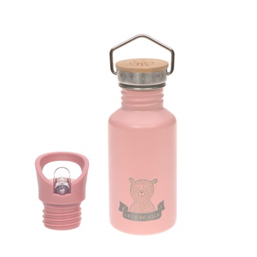 Lassig Adventure Ισοθερμικό Παγούρι 500ml με Διπλό Πώμα Adventure Rose 1210026707