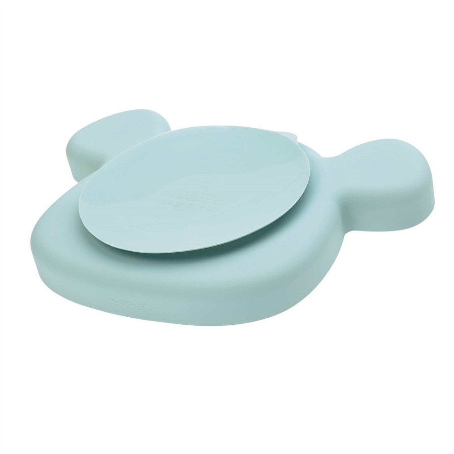 Lassig πιάτο από σιλικόνη Little Chums Mouse Blue 1310035485
