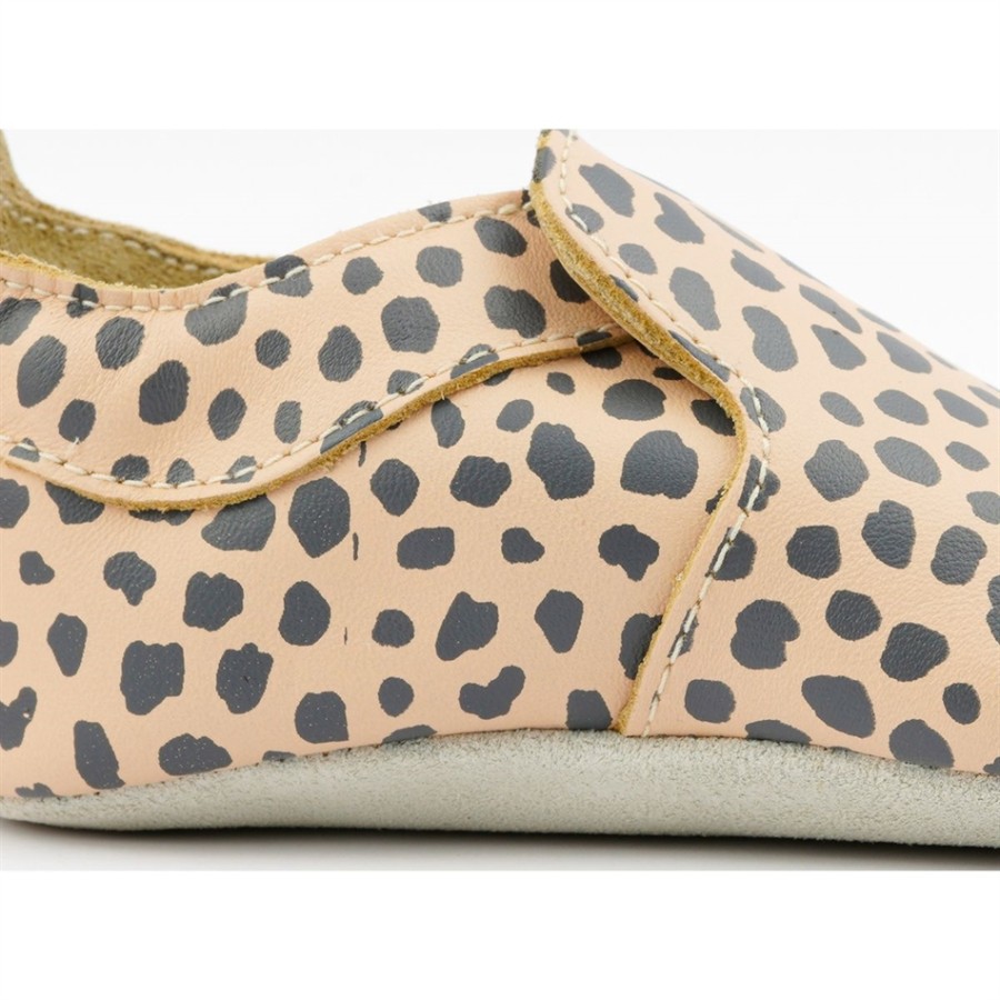Bobux Δερμάτινο βρεφικό παπούτσι Soft sole  Dalmatian Print Rose