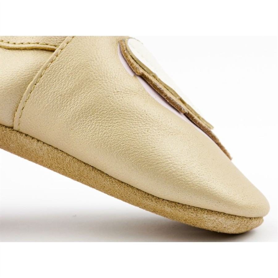 Bobux Δερμάτινο βρεφικό παπούτσι Soft sole  Robin Gold
