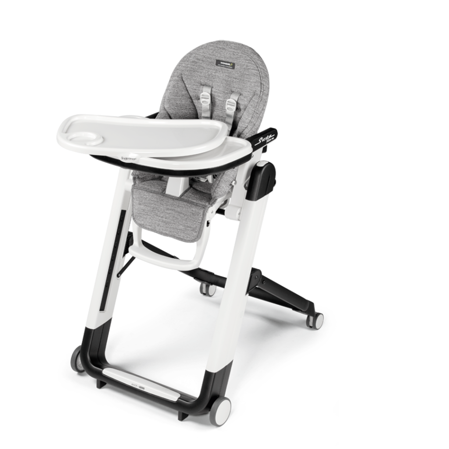 Καρέκλα φαγητού Peg Perego  FOLLOW  ME  Siesta WONDER GREY  με ΔΩΡΟ μαξιλαράκι Peg Perego Kit Cushion