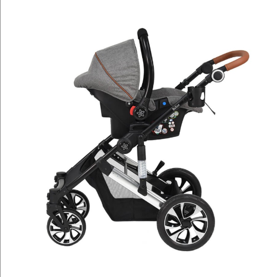 BebeStars Πολυκαρότσι Belize 3 σε 1 για Παιδιά 0-22kg Grey Γκρι  390T-186