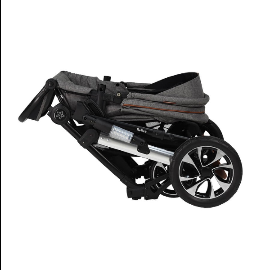 BebeStars Πολυκαρότσι Belize 3 σε 1 για Παιδιά 0-22kg Grey Γκρι  390T-186