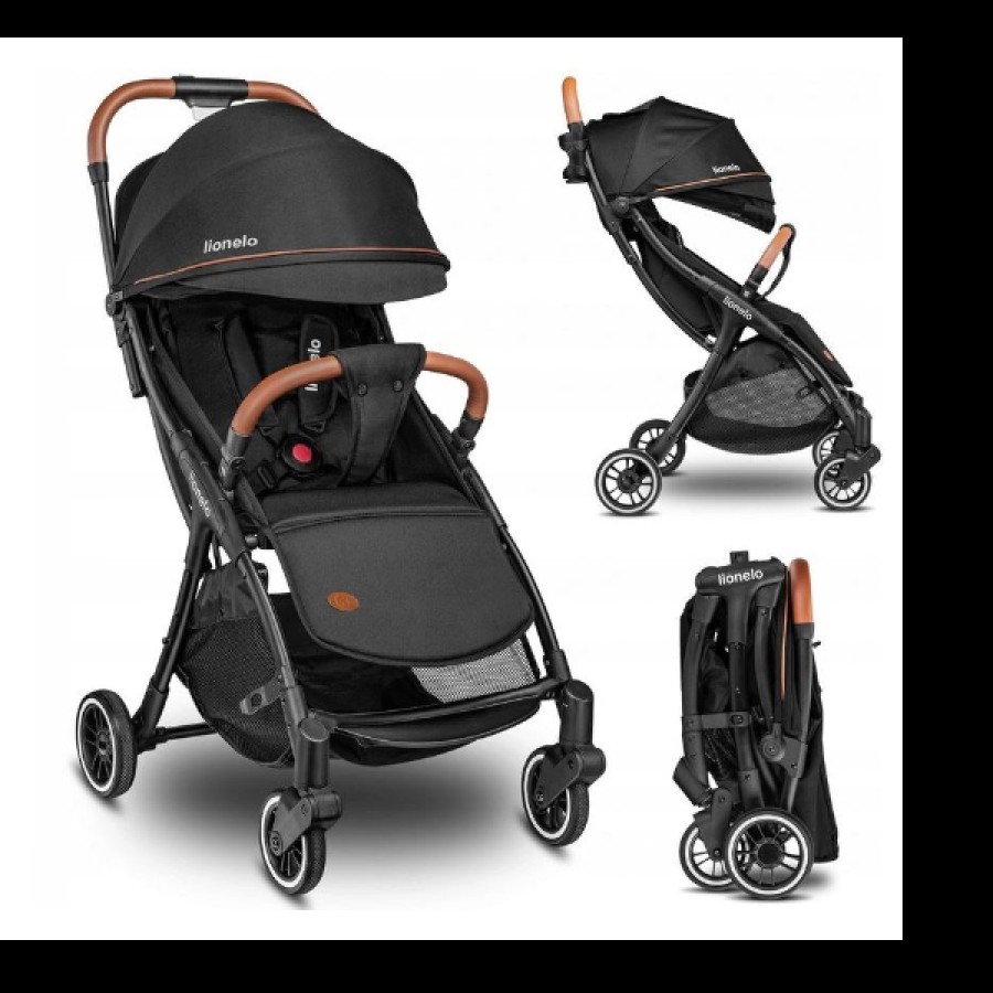 LIONELO JULIE ONE ΚΑΡΟΤΣΙ  ΓΙΑ ΕΩΣ 22 ΚΙΛΑ BLACK   1658920 - δωρο η κουνουπιέρα