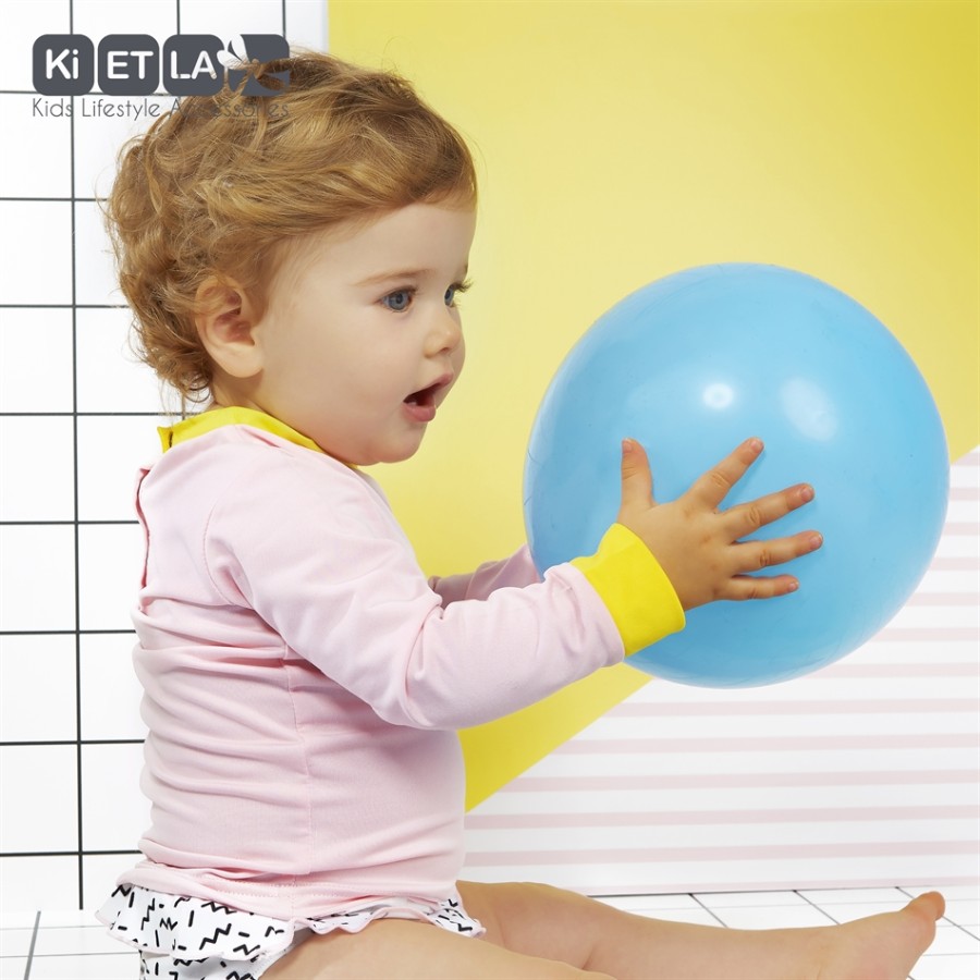 KiETLA Μπλούζα Pop με UV προστασία για τον ήλιο Ρόζ-Κίτρινο