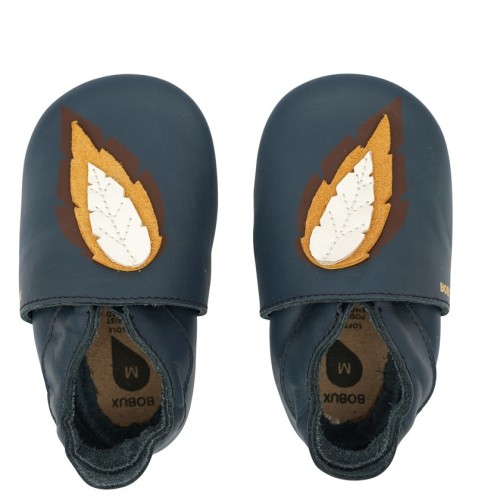 Bobux Δερμάτινο βρεφικό παπούτσι Soft sole  Robin Navy 1000-114-01