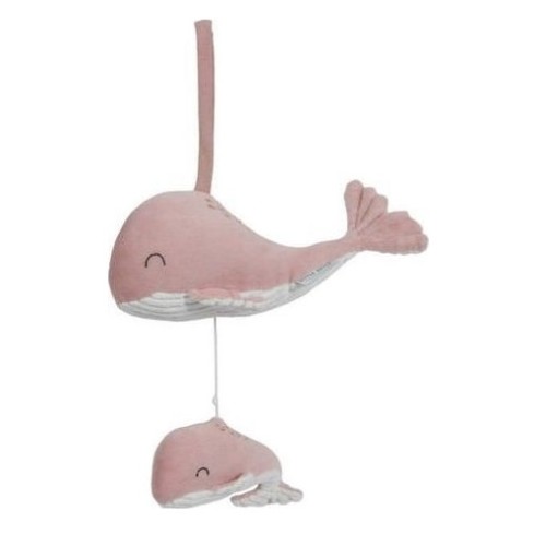LITTLE DUTCH. Υφασμάτινο μουσικό φαλαινάκι Ocean Pink - LD4800