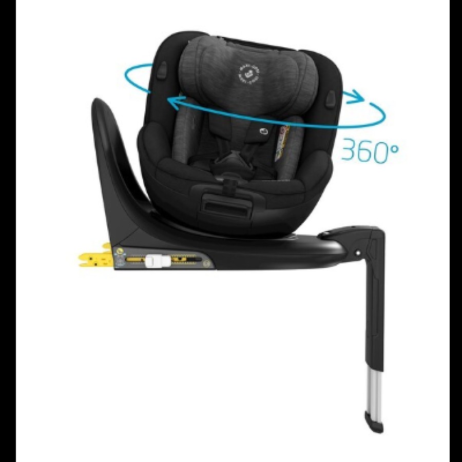 Maxi-Cosi Κάθισμα Αυτοκινήτου Mica Authentic  Black i-Size  (40-105 cm) BR74666 , περιστροφής 360 °