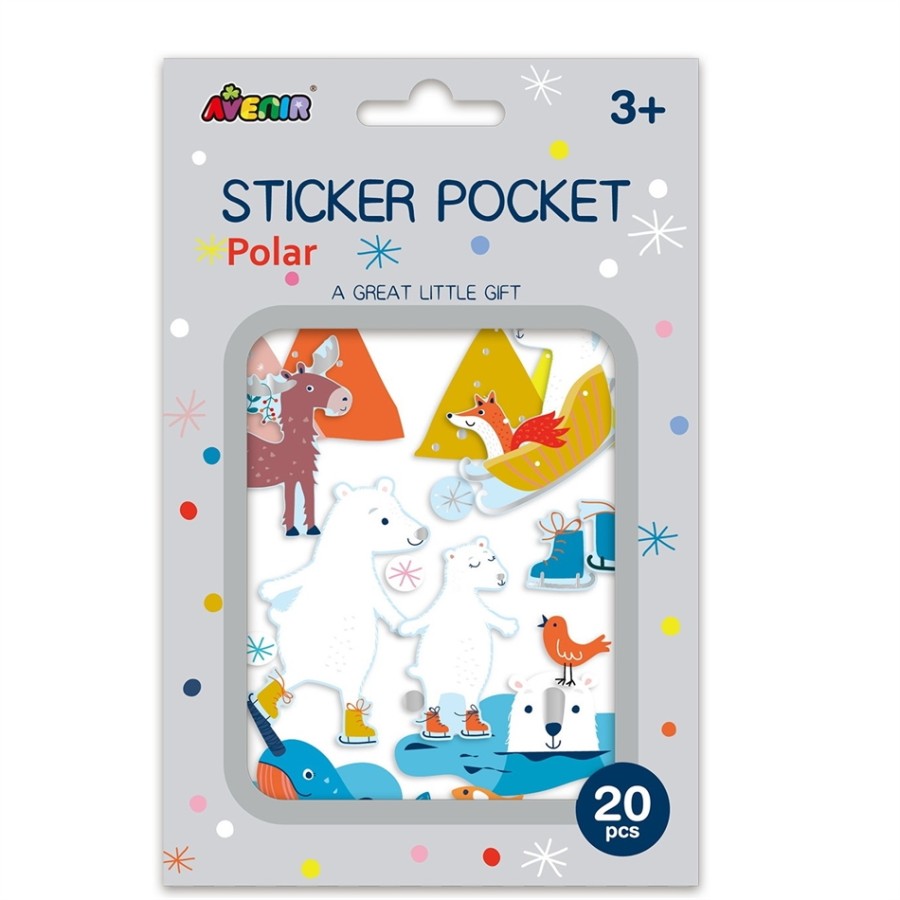 Arts & Crafts 20τμχ αυτοκόλλητα STICKER POCKET - POLAR 60504
