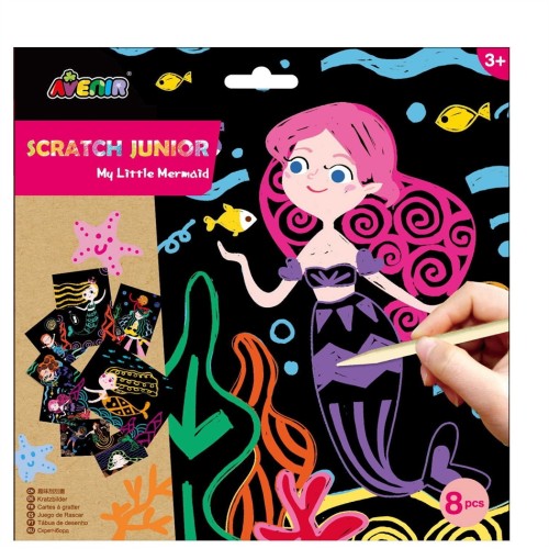 Arts & Crafts Χειροτεχνίες Avenir - Σκράτς Scratch JUNIOR - MERMAID  60110