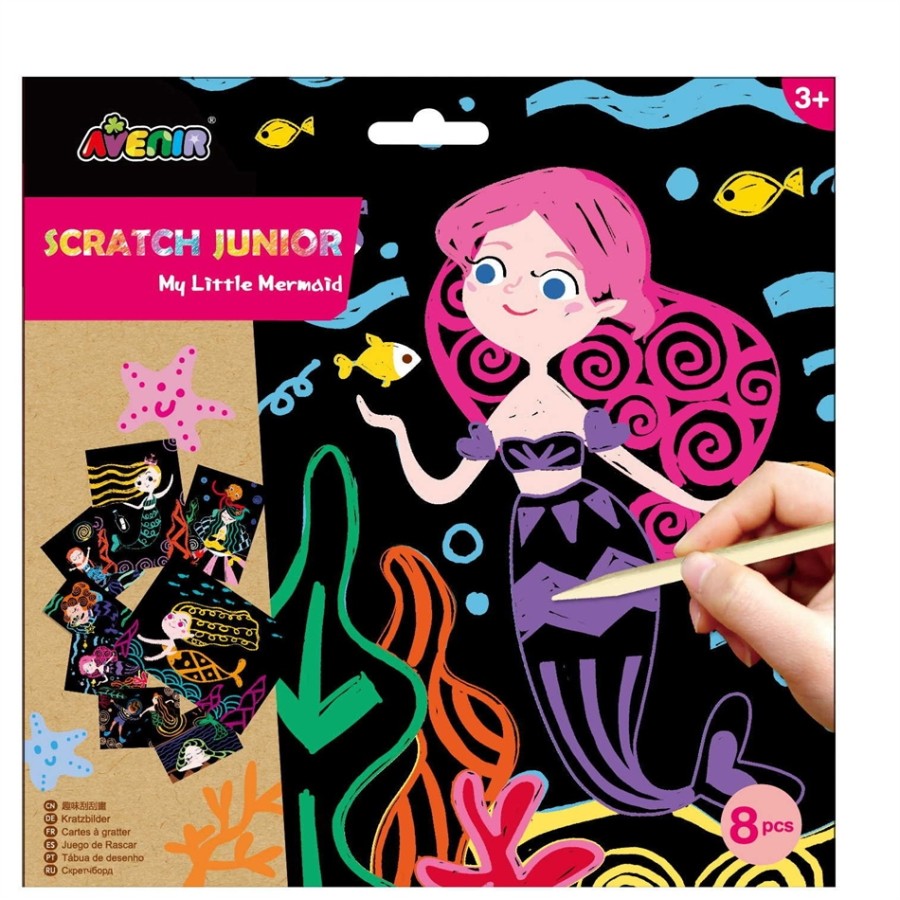 Arts & Crafts Χειροτεχνίες Avenir - Σκράτς Scratch JUNIOR - MERMAID  60110