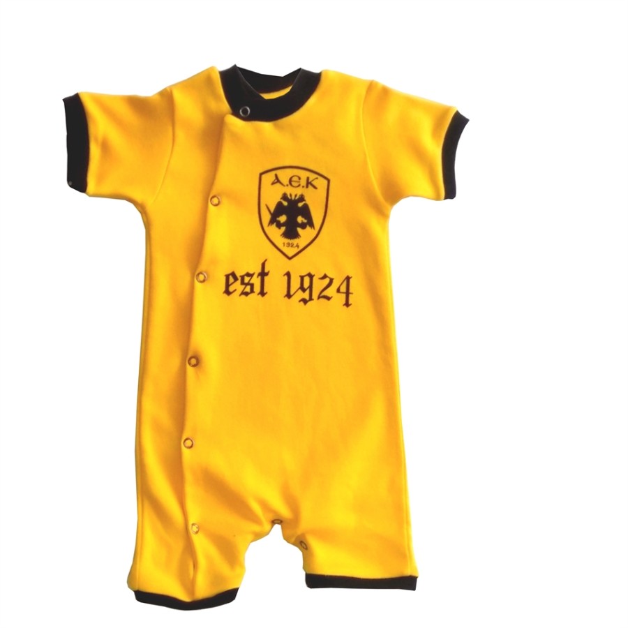 ΑΕΚ φορμάκι 100% cotton ''est1924''   Κίτρινο  50932020