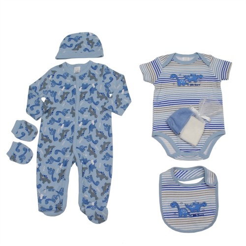 Αγγλικό Σετ Δώρου  100% cotton, 7 τεμαχίων  Just Too Cute- Dino 8568