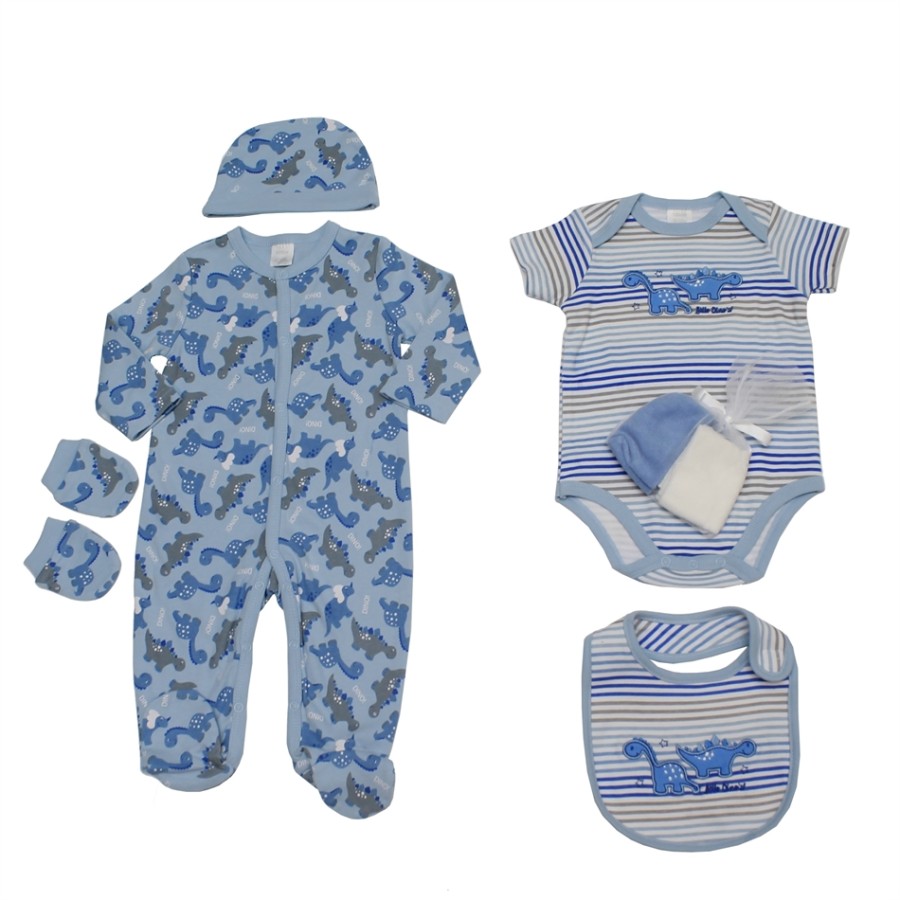 Αγγλικό Σετ Δώρου  100% cotton, 7 τεμαχίων  Just Too Cute- Dino 8568