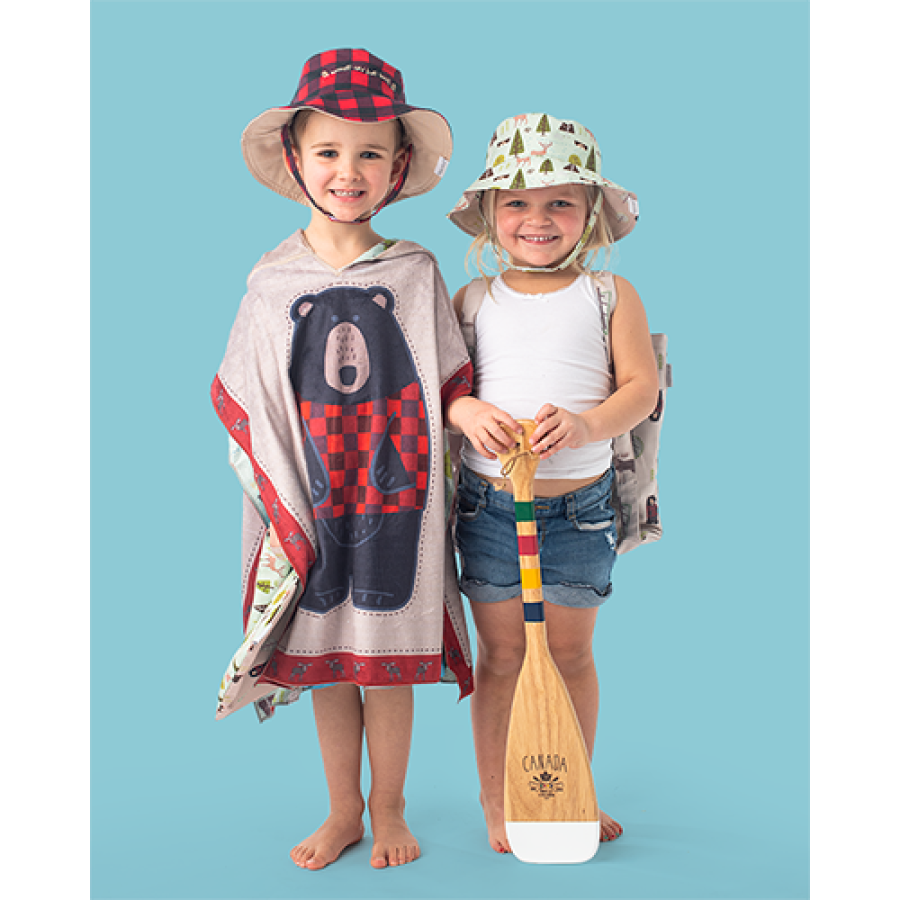 FlapJackKids Καπέλο Διπλής Όψης UPF 50+ – Moose/Cottage(FJKPH553)