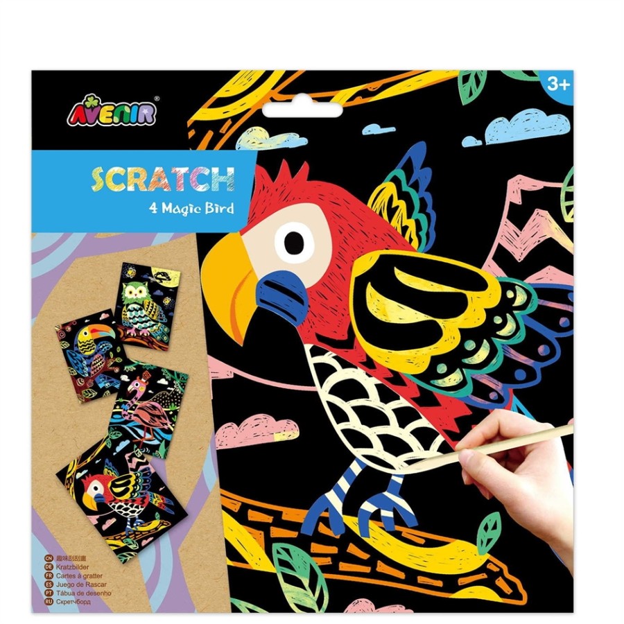 Arts & Crafts Χειροτεχνίες Avenir - SCRATCH - 4 MAGIC  BIRD  60125
