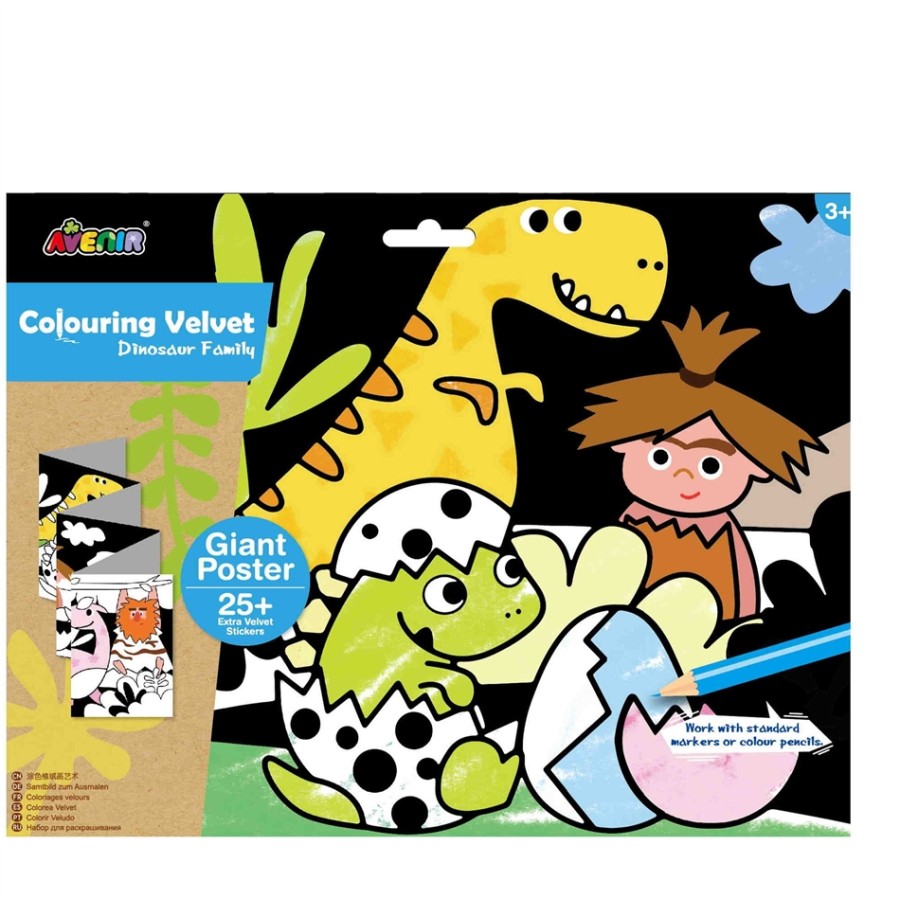 Arts & Crafts Χειροτεχνίες Avenir - GIANT VELVET POSTER - DINOSAUR  60712