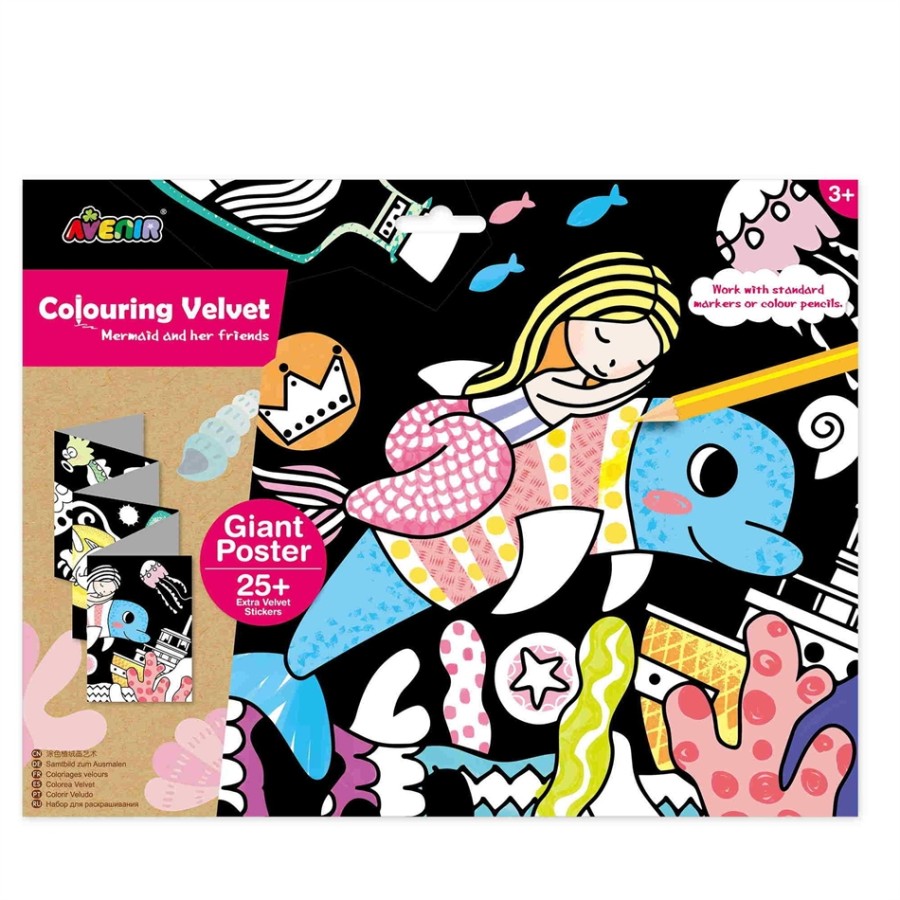 Arts & Crafts Χειροτεχνίες Avenir - GIANT VELVET POSTER - MERMAID 60709
