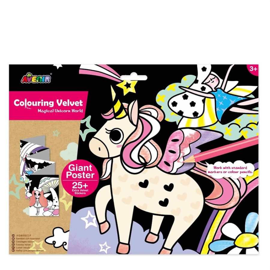 Arts & Crafts Χειροτεχνίες Avenir - GIANT VELVET POSTER - UNICORN 60707