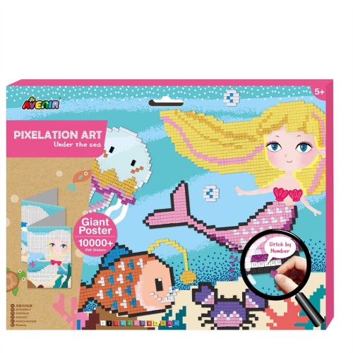 Arts & Crafts Χειροτεχνίες Avenir - PIXELATION ART - UNDER THE SEA 60308