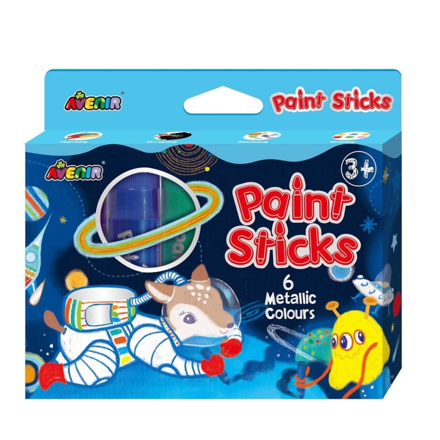 Arts & Crafts  Crayons  PAINT STICKS - 6 METALLIC COLORS 60412