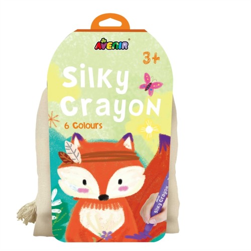 Arts & Crafts  SILKY CRAYONS FOX 6 COLORS 60409