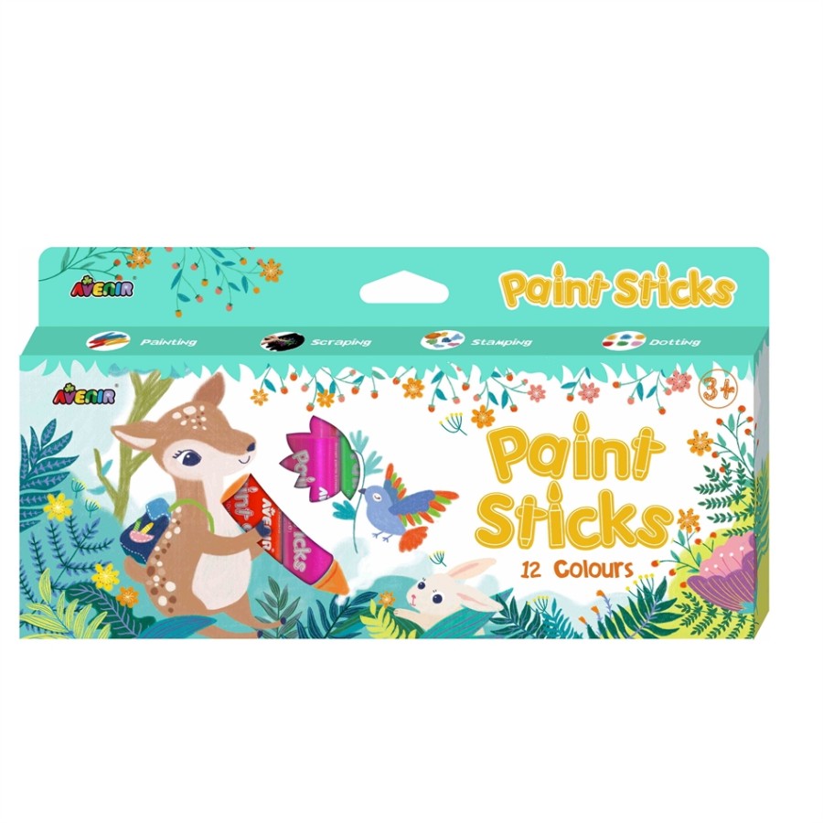 Arts & Crafts Crayons  PAINT STICKS - 12 COLORS 60410