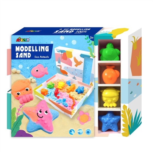 Arts & Crafts  MODELLING SAND - SEA ANIMALS 60713