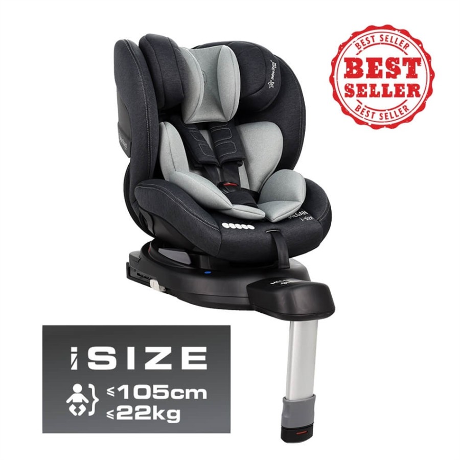 Bebe Stars Κάθισμα Αυτοκινήτου Megan i-Size 360°  isofix Grey 926-186, έως 105 εκ