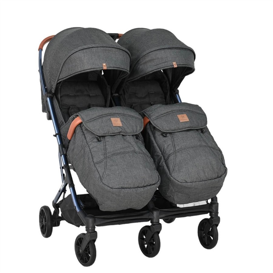 Bebe Stars Καρότσι Διδύμων Twin Gem Black-blue 7900-188