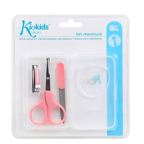 Kiokids Βρεφικό Σετ Περιποίησης Νυχιών Ροζ - 1624