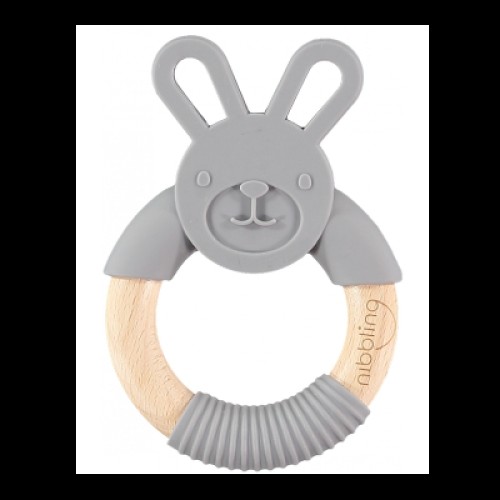 Μασητικό-Κρίκος Οδοντοφυίας Nibbling Bo Bunny Dark Grey BR74237