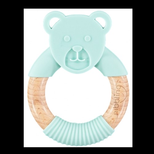 Μασητικό-Κρίκος Οδοντοφυίας Nibbling Ted Bear Mint BR74238