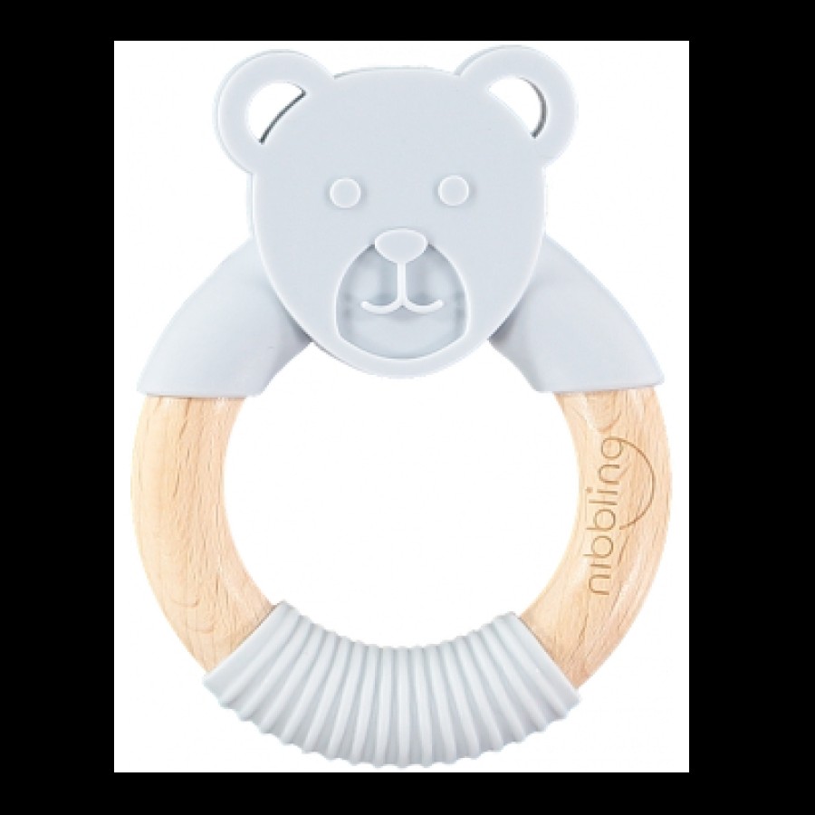 Μασητικό-Κρίκος Οδοντοφυίας Nibbling Ted Bear Grey Γκρι BR74240