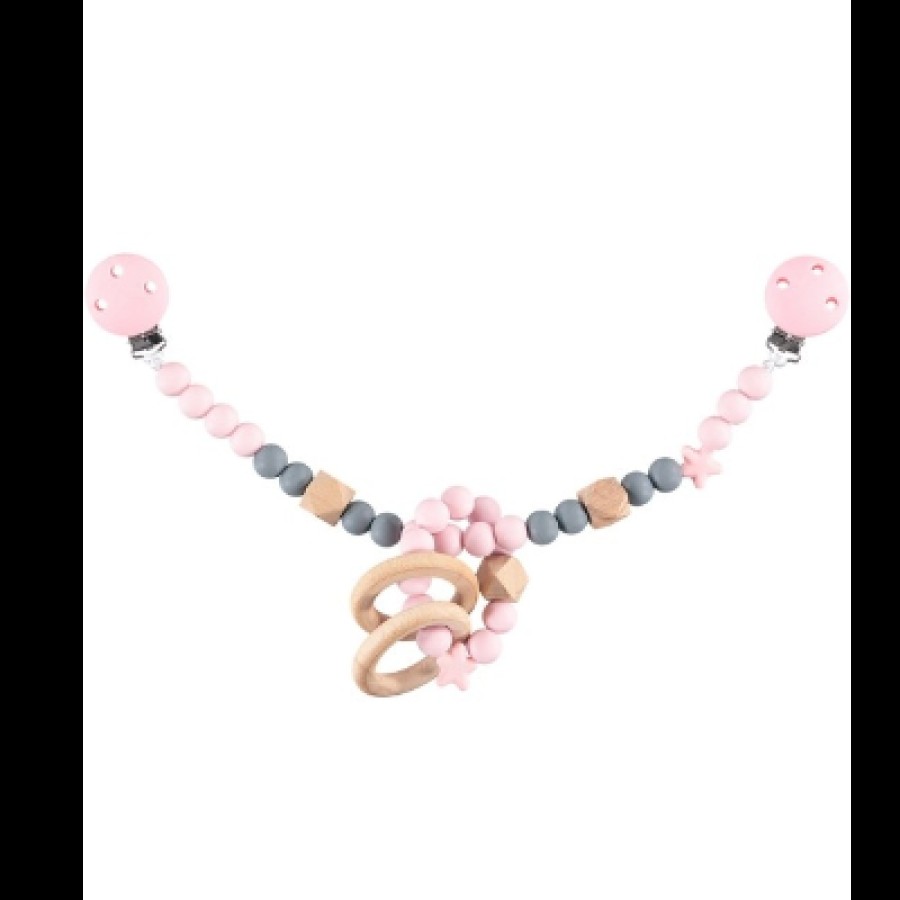 Παιχνίδι Δραστηριότητας Nibbling Pram Mobile Baby Pink/Lilac BR74242