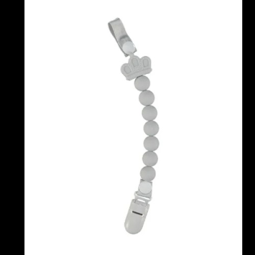 Αλυσίδα Πιπίλας Nibbling Royal Crown Grey Γκρι BR74211