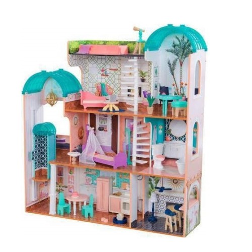 KIDKRAFT Κουκλόσπιτο ΓΙΓΑΣ Camila Περιλαμβάνει έπιπλα & αξεσουάρ 113 x 32 x 124 εκ.
