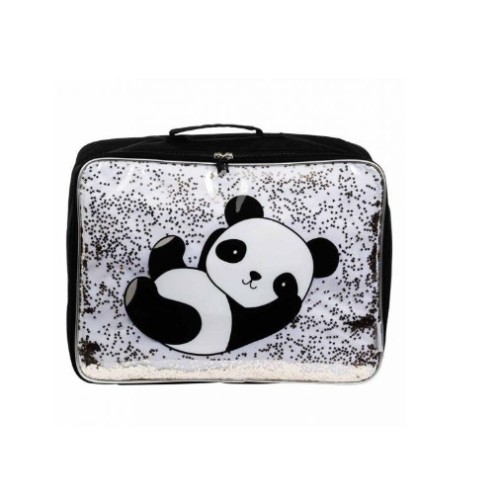 A little lovely company Βαλιτσάκι Glitter - Panda 19,5L SCPAGL15