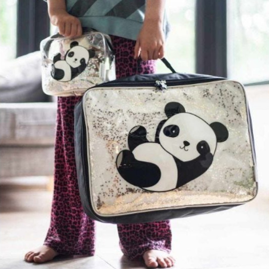 A little lovely company Βαλιτσάκι Glitter - Panda 19,5L SCPAGL15