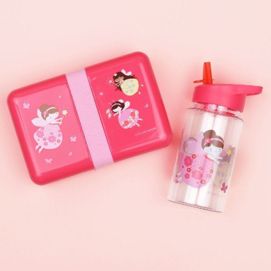A little lovely company Μπουκάλι-Παγούρι με Καλαμάκι 450ml Fairy Νεράιδα DBFAPI27