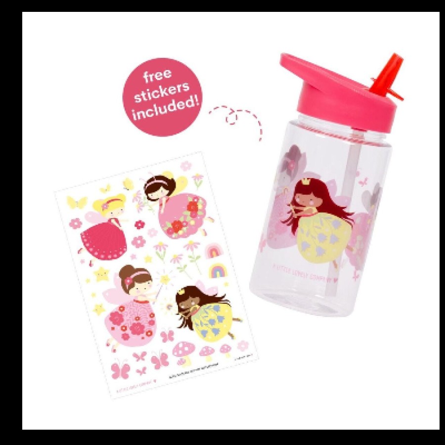 A little lovely company Μπουκάλι-Παγούρι με Καλαμάκι 450ml Fairy Νεράιδα DBFAPI27